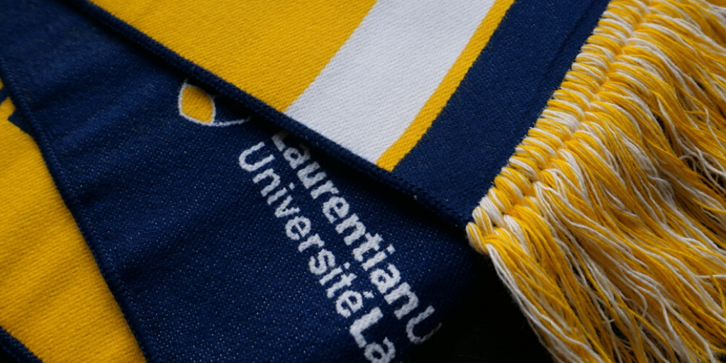 51's blue, yellow and white scarf